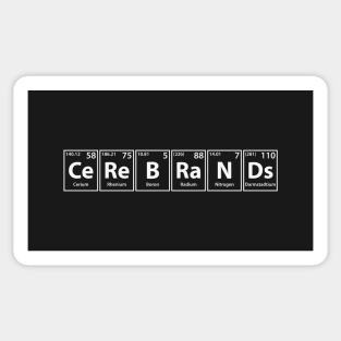Cerebrands (Ce-Re-B-Ra-N-Ds) Periodic Elements Spelling Sticker